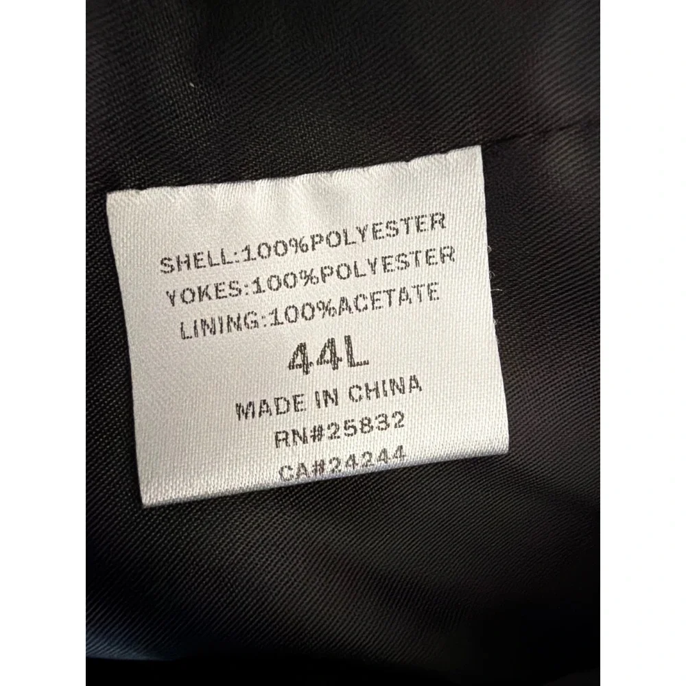 Circle S Mens Western Cowboy Blazer Grey Black  Sport Coat 44L Arrow Detail